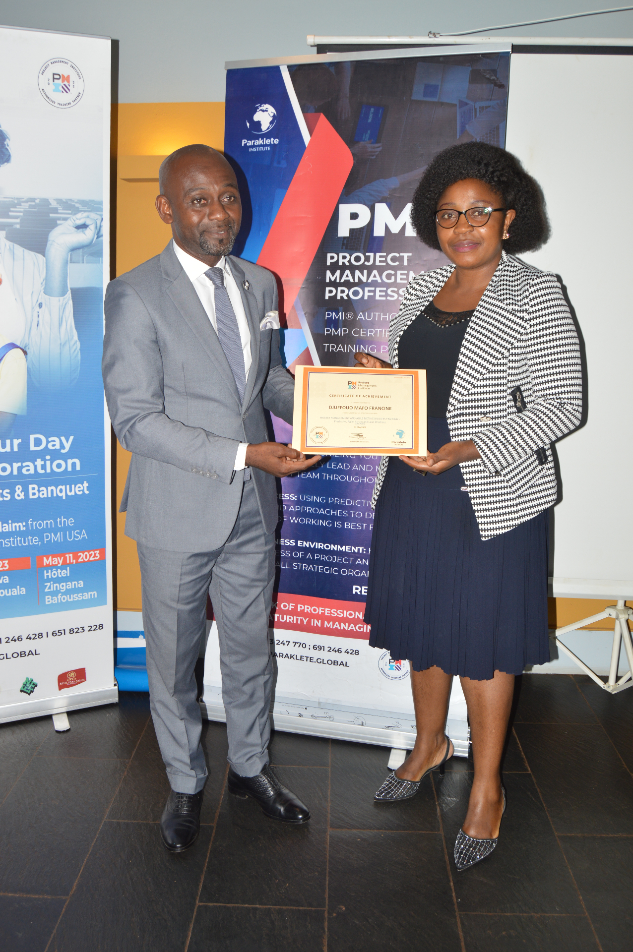 PMI certificate presentation ceremony
